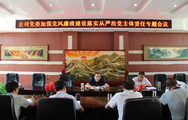隴運(yùn)集團(tuán)公司黨委召開加強(qiáng)黨風(fēng)廉政建設(shè)，全面從嚴(yán)治黨落實(shí)主體責(zé)任專題會(huì)議
