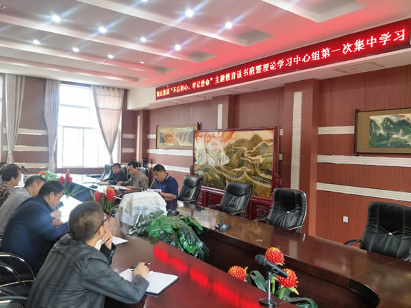 隴運(yùn)集團(tuán)公司召開“不忘初心、牢記使命”主題教育讀書班暨理論學(xué)習(xí)中心組第一次集中學(xué)習(xí)會議