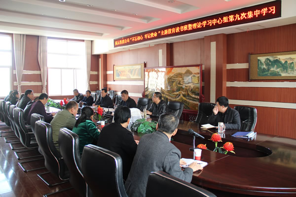 隴運集團公司黨委召開“不忘初心、牢記使命”主題教育讀書班暨理論學(xué)習中心組第九次集中學(xué)習（擴大）會議