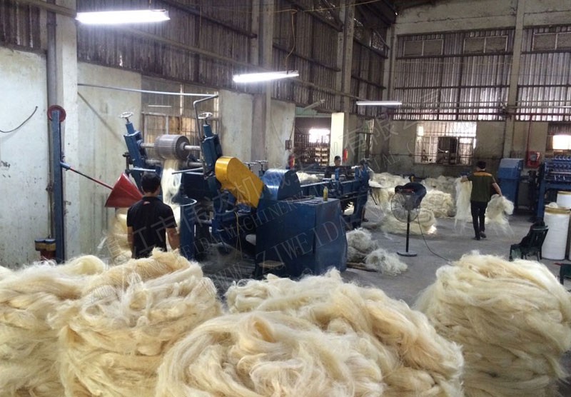 越南1000噸劍麻紗條生產線
